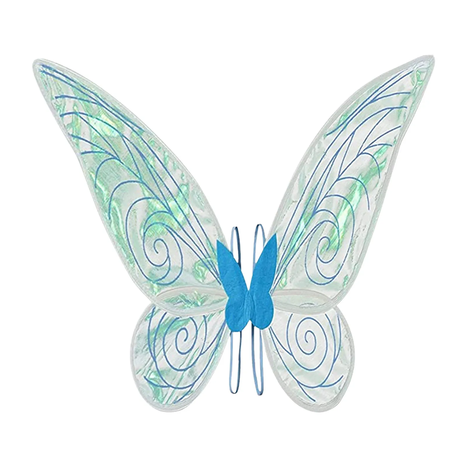 

Fairy Costume Accessories Set Small Fairy Wings Crown Stick Outfit Set Girls Small Organza Sparkly Wings Halloween Cosplay