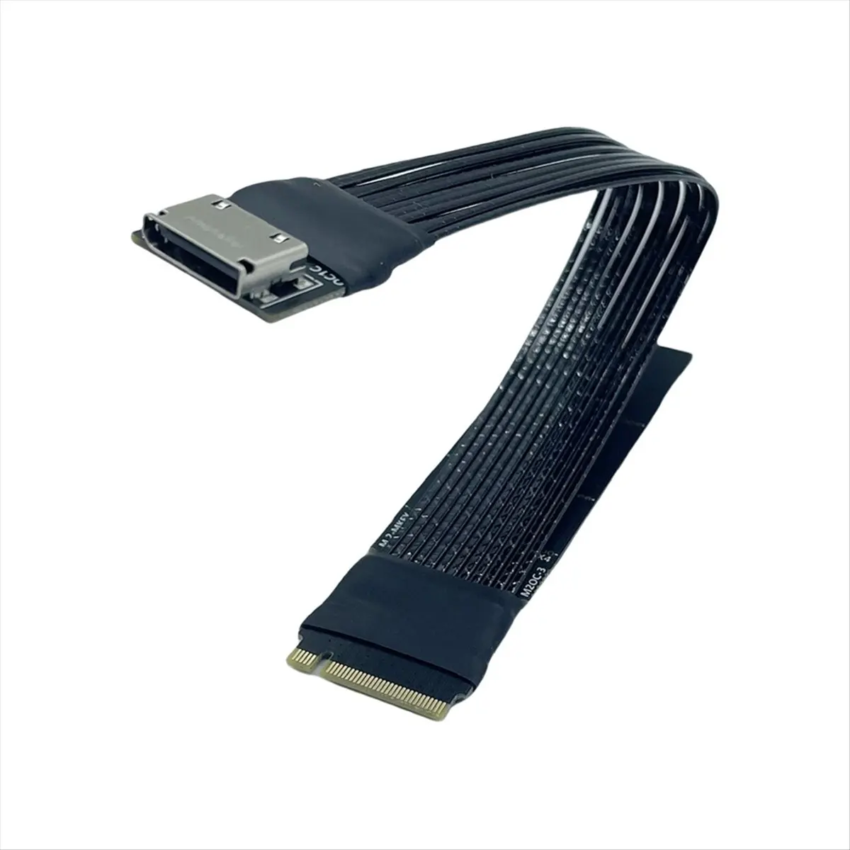 Фото Кабель-удлинитель ABGZ M.2 NVME to Oculink 4i для SSD и видеокарт, адаптер M2 to SFF-8612, кабель PCIe 4.0 для ноутбуков №2