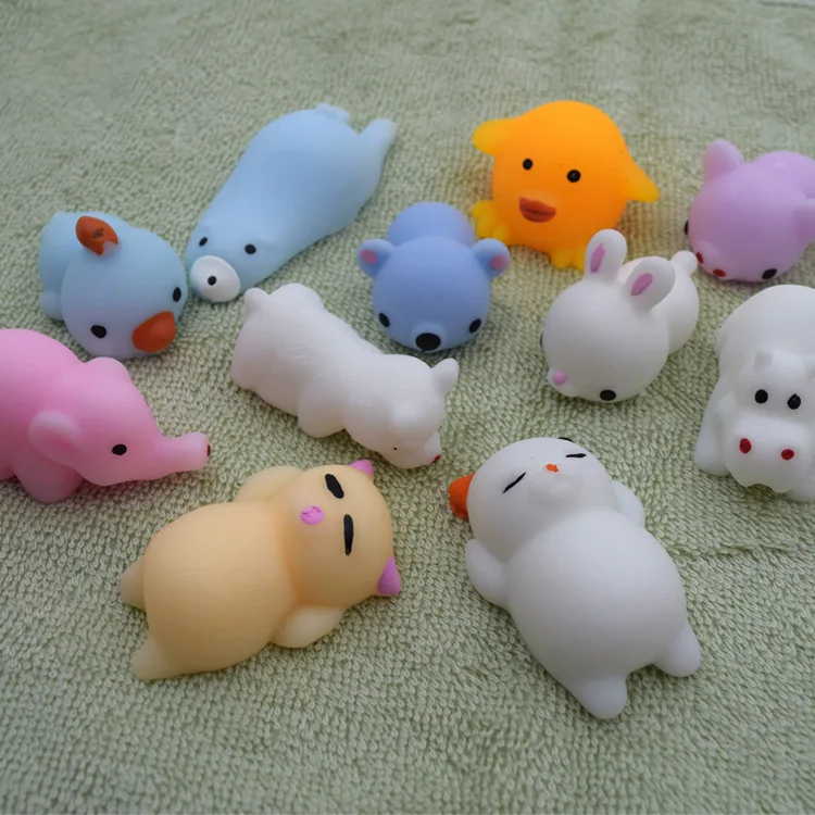 

5PCS Creative toys small animals cute pet seals Jun small dumpling whole person vent decompression pinch music