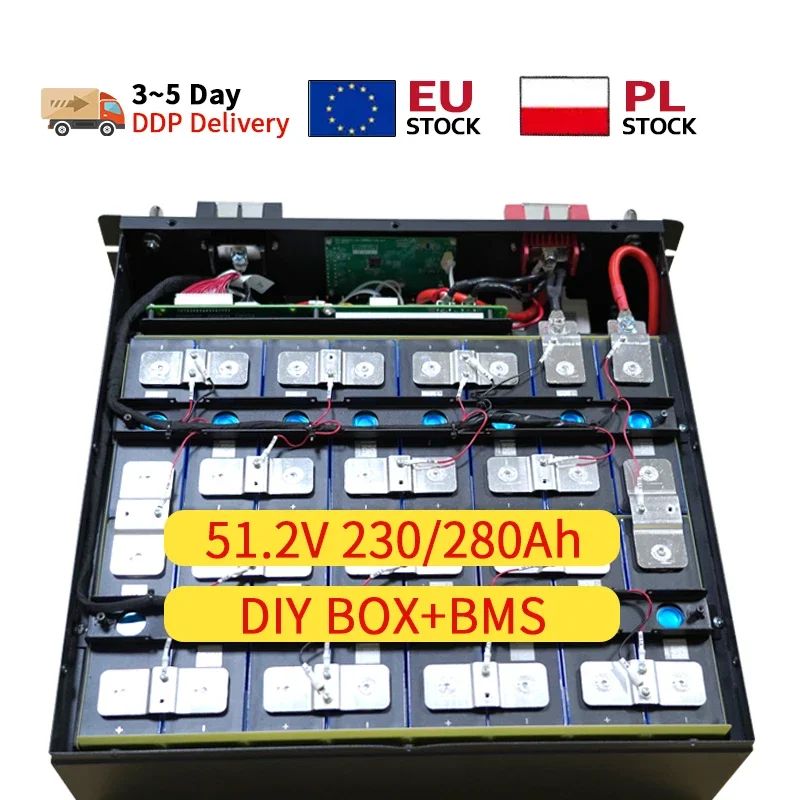 Немецкий запас 48 В 16 с 280 Ач 150 А без серверной стойки Bluetooth 15 кВтч 12 24 230 Lifepo4
