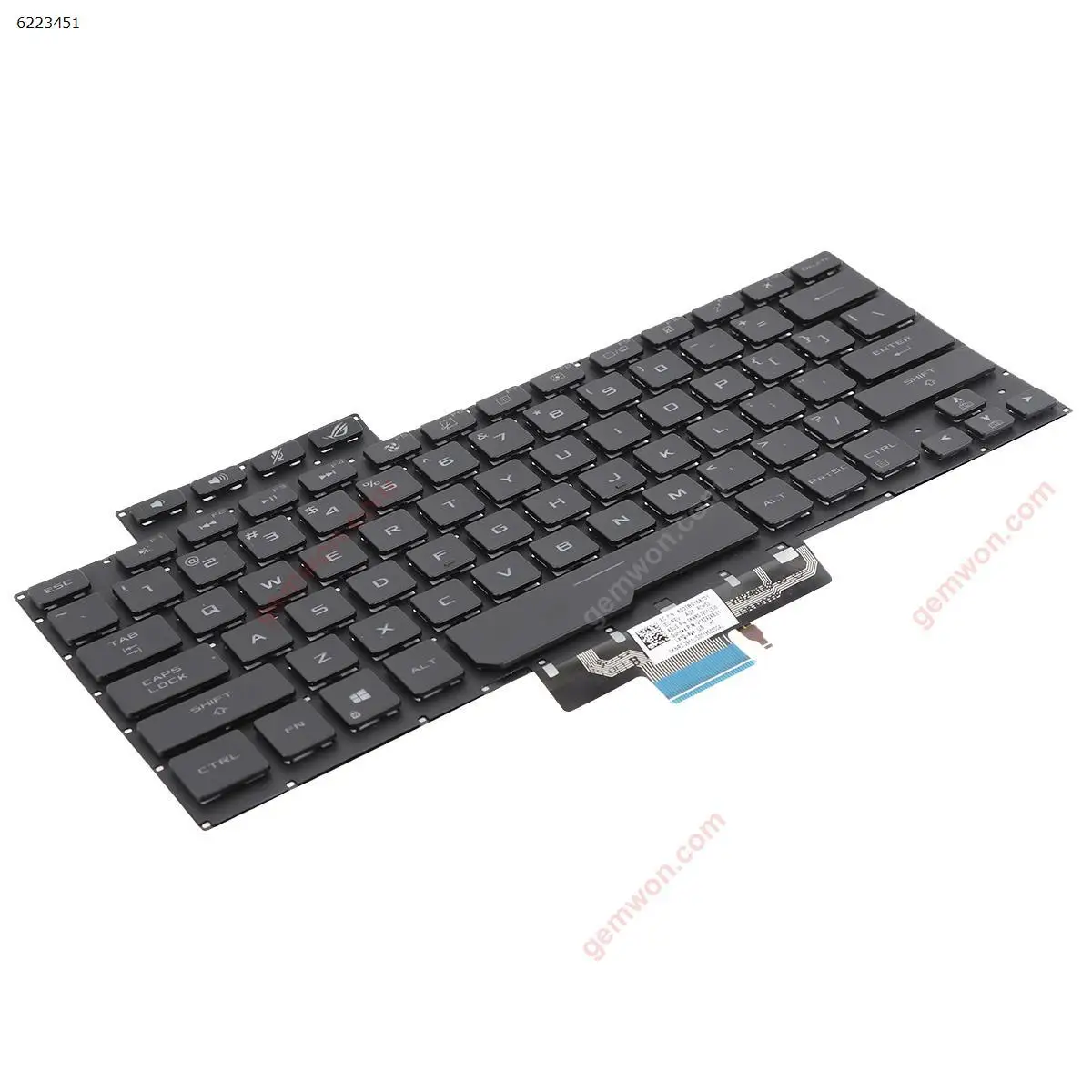 Клавиатура для ноутбука ASUS ROG Zephyrus G14 GA401 GA401U с черной подсветкой - купить по