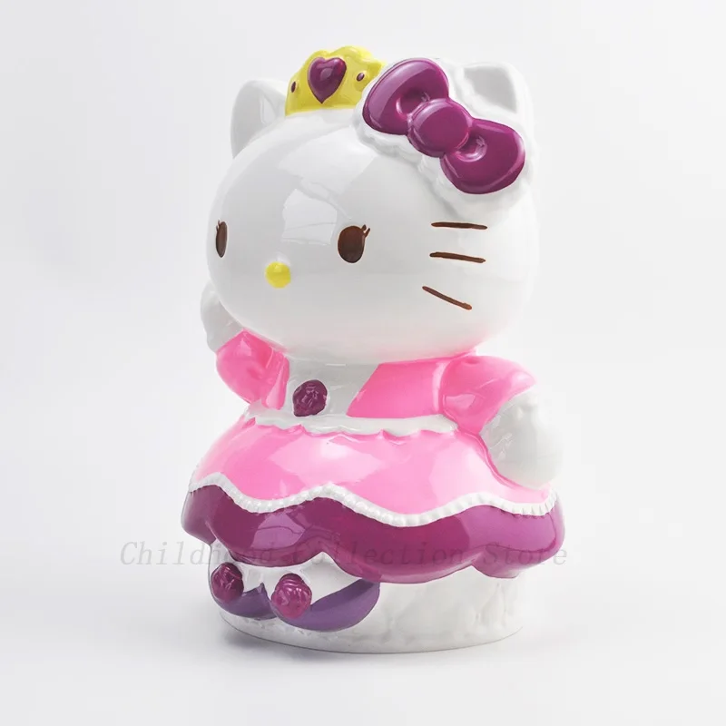 Кавайная экшн-фигурка Hello Kitty игрушка мультяшный Кот керамическая копилка аниме