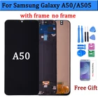 Дисплей для SAMSUNG GALAXY A50, A505, A505F, A505FDS, ЖК-дисплей с сенсорным экраном, дигитайзер в сборе, бесплатная доставка