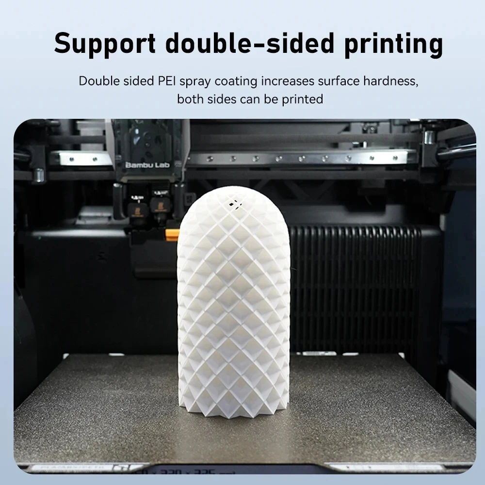 Фото Пластина для 3D-печати H2C 335x325 мм для Bambu Lab H2C, устойчивая к высоким температурам, простая установка, долговечная, износостойкая, PEI, PET, PEO №4