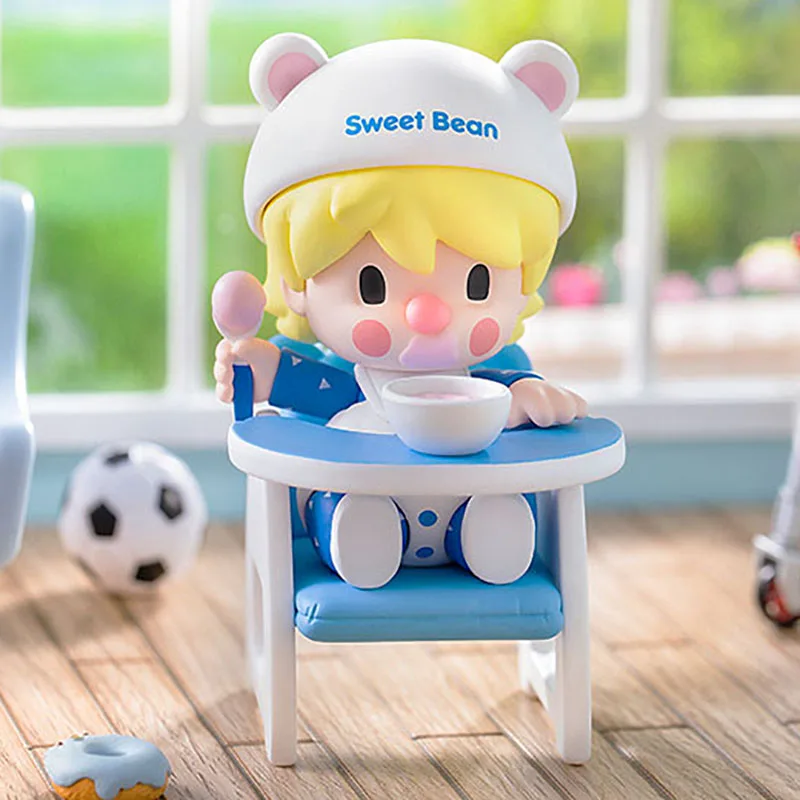 Original POPMART Sweet Bean Foodie Baby Action Figure Toys Limited Edition Kawaii Sweet Bean Doll Toy For Girls