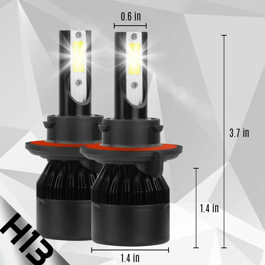 

NEW Fog Light H13 Headlight 6000K White 9005 9006 9008 Led Light COB LED DC 12V DC 24V DC 9-32V 200W 4PCS LED BULB
