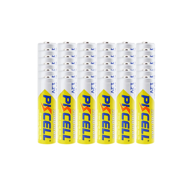 

Аккумуляторы PKCELL AA Ni-MH, 1,2 в, 2 А, 2000 мАч, 32 шт.