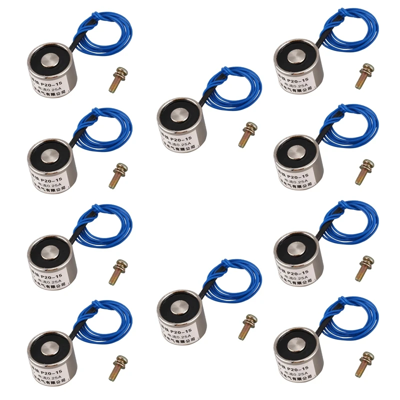 

BMDT-10X Sucked Electric Lifting Magnet Electromagnet 12VDC 2.5Kg 5.5LB 20X15mm