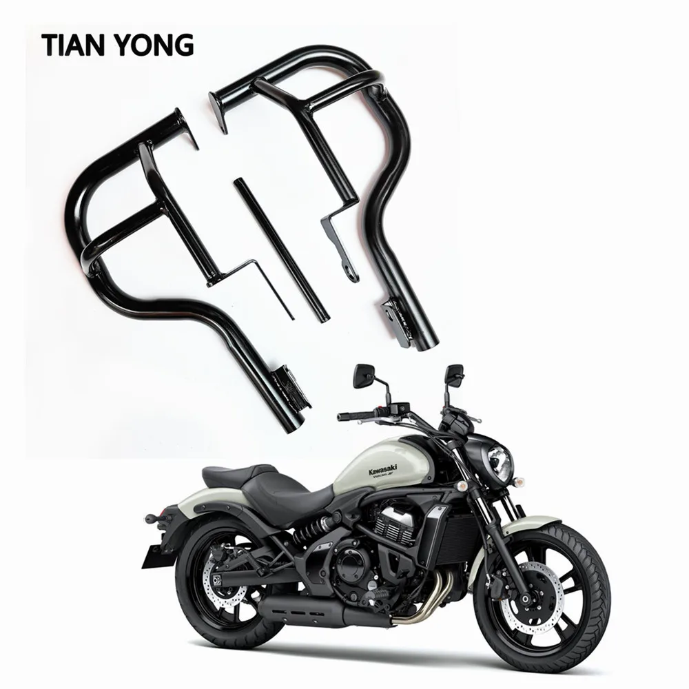Защита бампера двигателя защита от ударов стальная для KAWASAKI VN650 Vulcan S 650 EN650 2015 2016