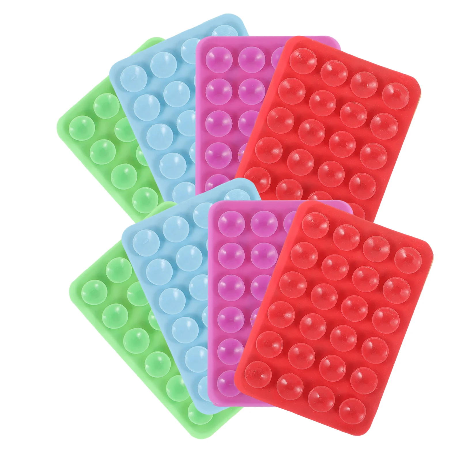 

8 Pcs Bracket Adhesive Mobile Phone Suction Cup Car Holder Mat Silica Gel Silicone