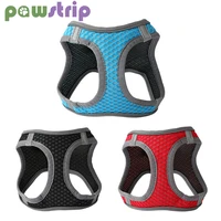 reflective cat harness breathable mesh cloth harness for small dogs cats adjustable comfortable kitten padded vest pet supplies