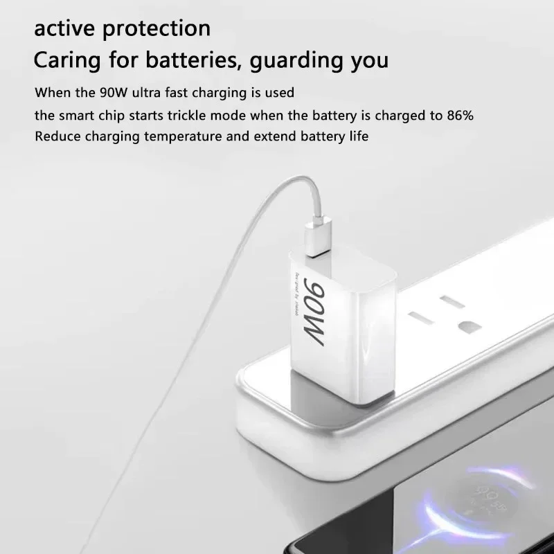 Фото Оригинальное зарядное устройство Xiaomi 90 Вт, настенный адаптер для быстрой эффективной зарядки, кабель 1/1,5/2 M 6A TypeC для Mi 15 14Ultra Pro POCO X7 X6 №4