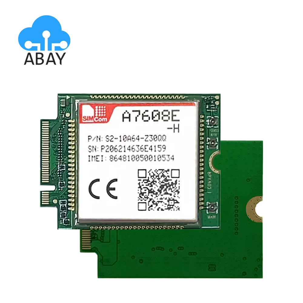 

SIMCOM A7608E-H M.2 4G Module LTE Cat4 IoT Wireless 4G Module Support Data Transmission VOICE GNSS WIFI RMII