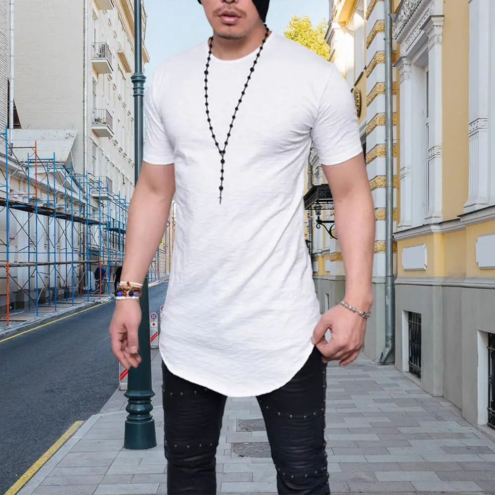 

Футболка мужская приталенная с круглым вырезом, Модный повседневный Топ, штаны, лето