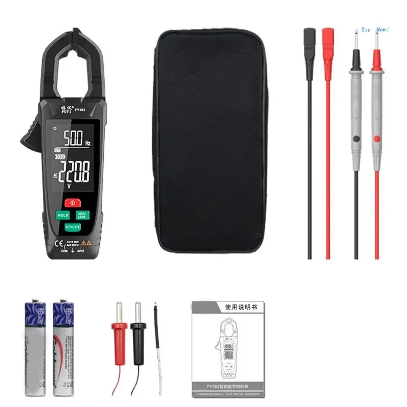 

Utility Multimeter AC Clamp Meter High Precision Digital Tester Easy Operation