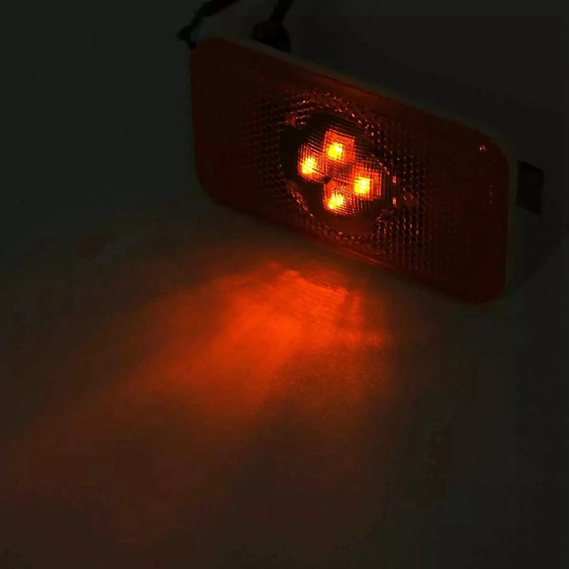 8x24 В Автомобильная грузовая техника желтая световая лампа 4 светодиода для