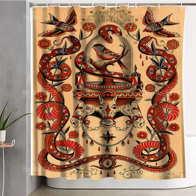 Bert Grimm Американский традиционный индийский женский Старый Школьный занавес для