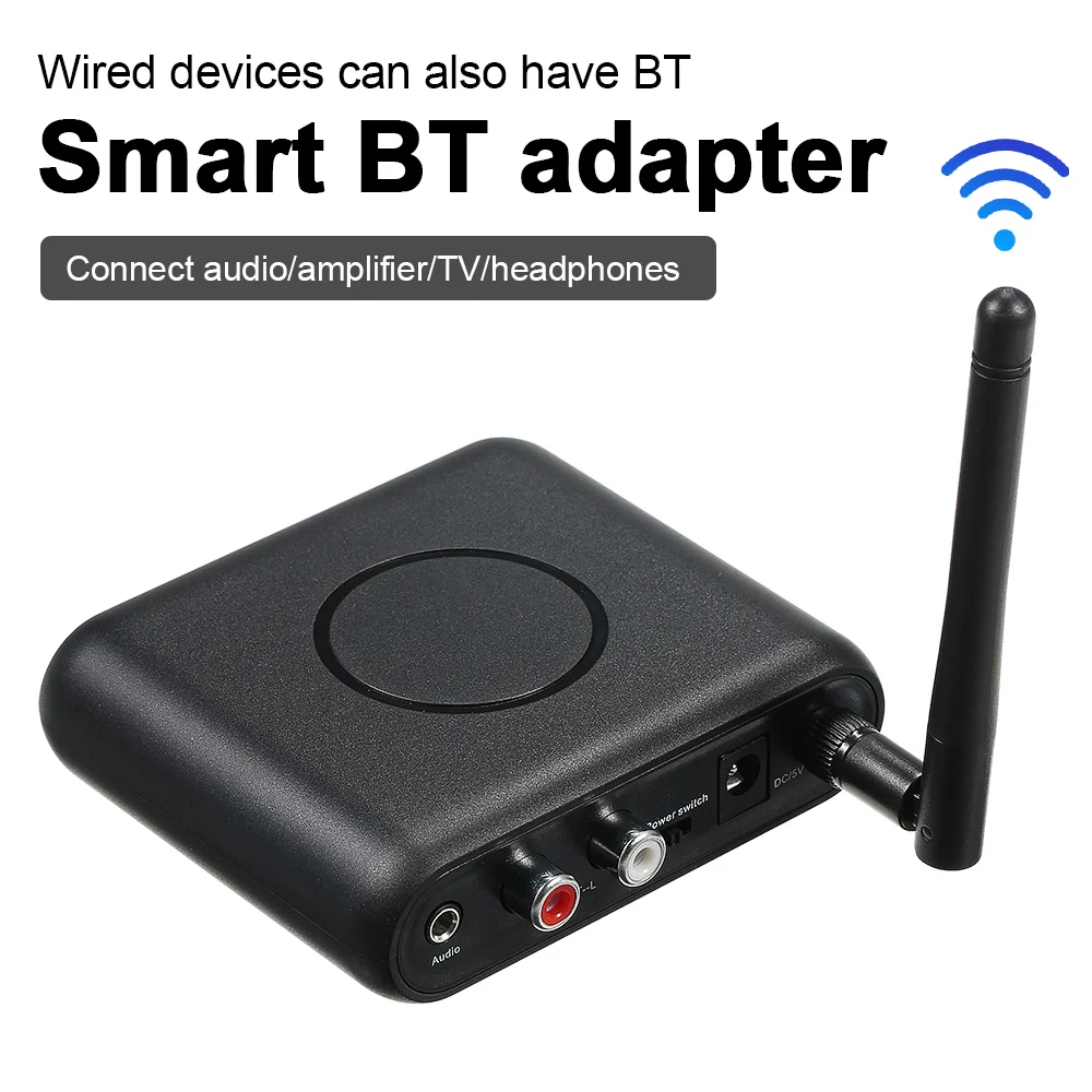 

Аудиоприемник с микрофоном RCA 3,5 мм AUX разъем Bluetooth-совместимый Музыкальный беспроводной адаптер для автомобильного комплекта усилителя