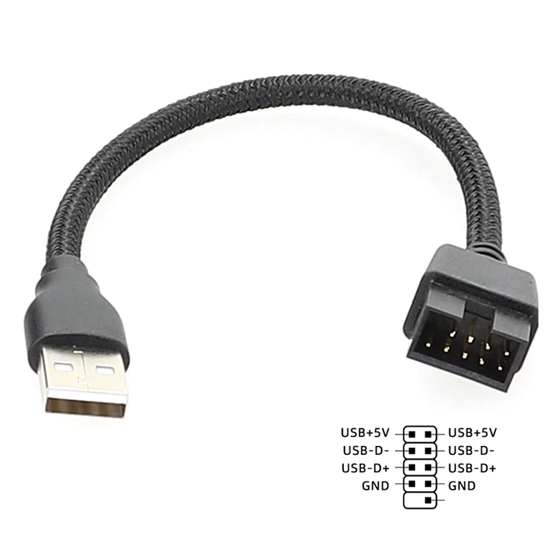 USB A «папа» на 9-контактный разъем «папа» для материнской платы, высокоскоростная передача данных (art.: 3920ce2a97b27) - 3920ce2a97b27