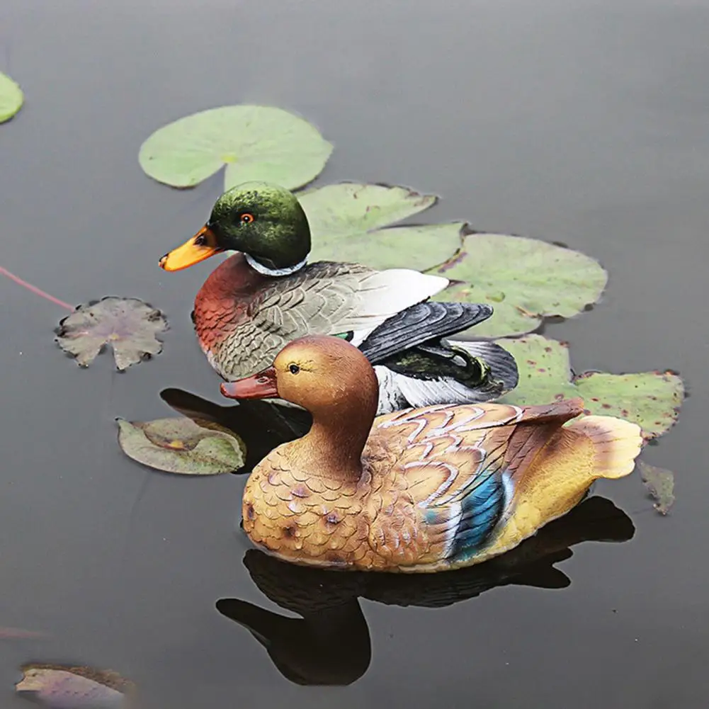 

Duck Statue Pond Ornament Duck Sculpture Craft Decoration Artificial Animal For Pool Fish Tank Courtyard Garden Outdoor