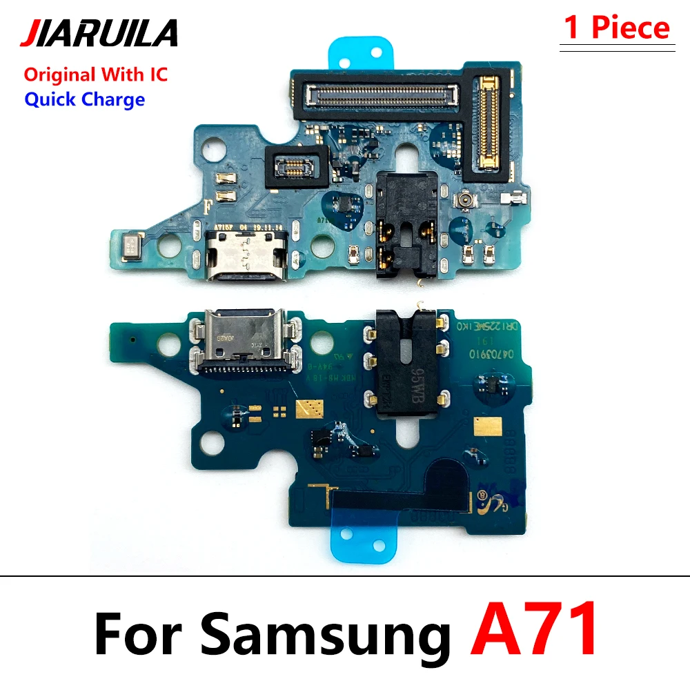 

100% Original Charger Board Flex For Samsung A71 A715F USB Dock Charger Charging Port Connector Flex Cable Sub Board Parts