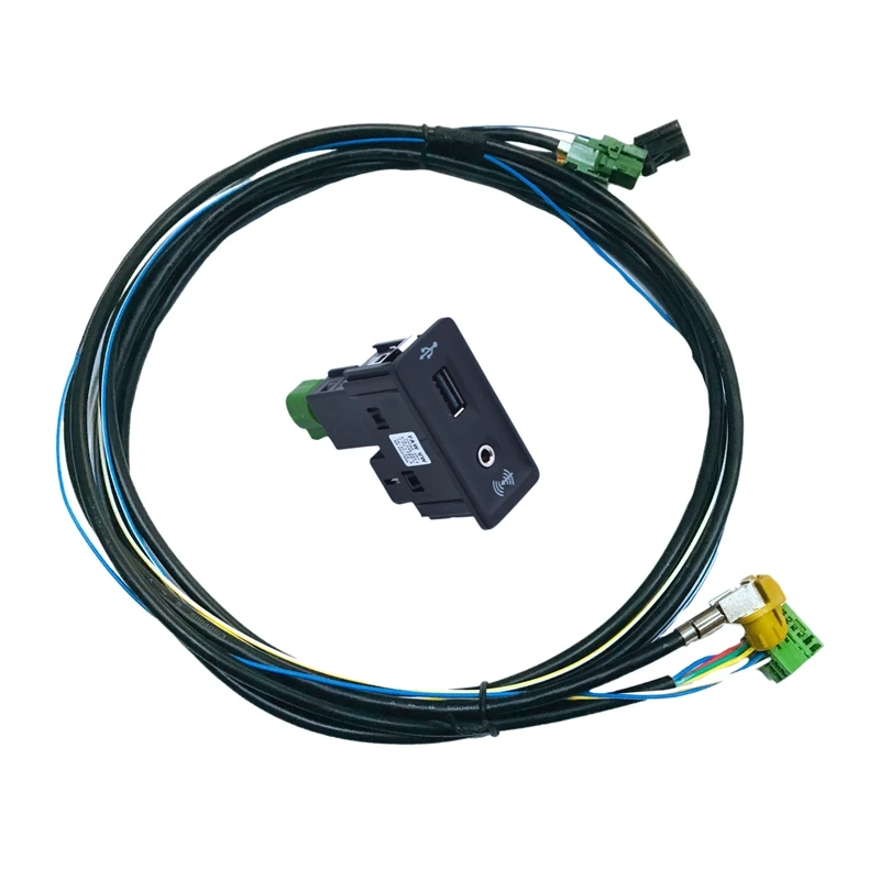 

CarPlay Media AUX MIB2 PRO USB AMI Install Plug Socket Switch Button Harness 5G0035222E 5G0 035 222 F for-Golf MK7