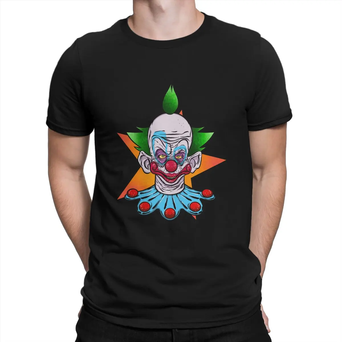 

Killer Klowns from Outer Space horror Film Creative TShirt for Men Shorty Round Neck Pure Cotton T Shirt Personalize Gifts