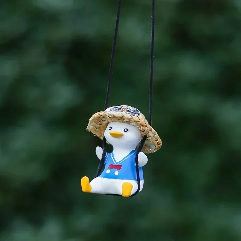 

Car Swing Duck Car Pendant Cute Lively Ducklings Aromatreatment Pendant Inside The Rearview Mirror Hanging Creative Decoration