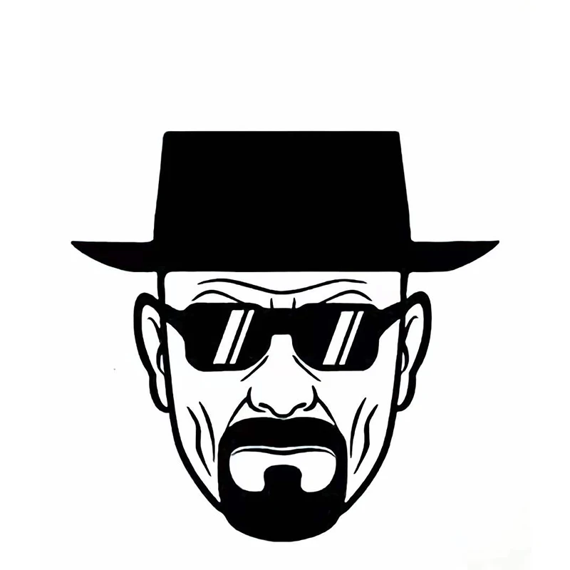 

Men's Black Hat and Sunglasses Reflective Sticker Car Door Car Sticker Vinyl Decal Auto Motorcycle Supplies Bike Sticker