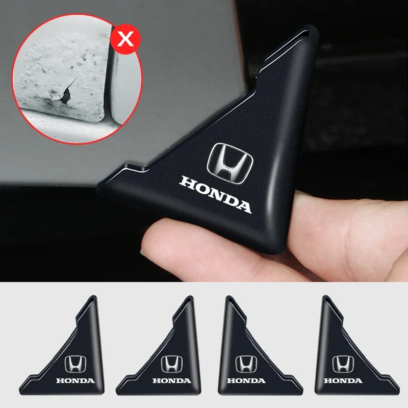 2 шт. защитная наклейка на угол двери автомобиля для Honda Civic 8 9 10 City Fit Jazz CR-V Accord Prelude