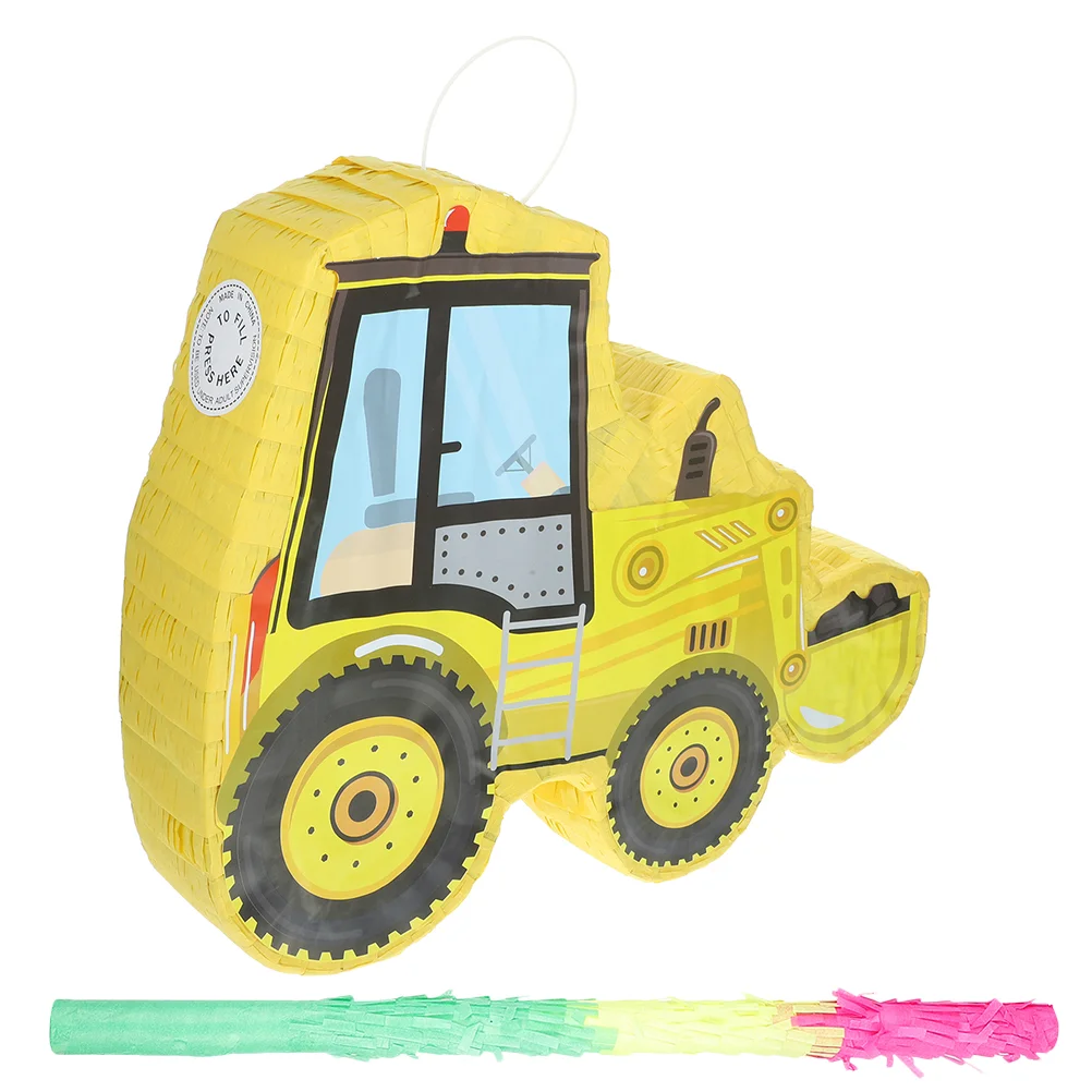 

Pinata Mini Pinatas Bulk Colorful Toy Party Paper Excavator Truck Birthday Decorations Handmade Festival Toys