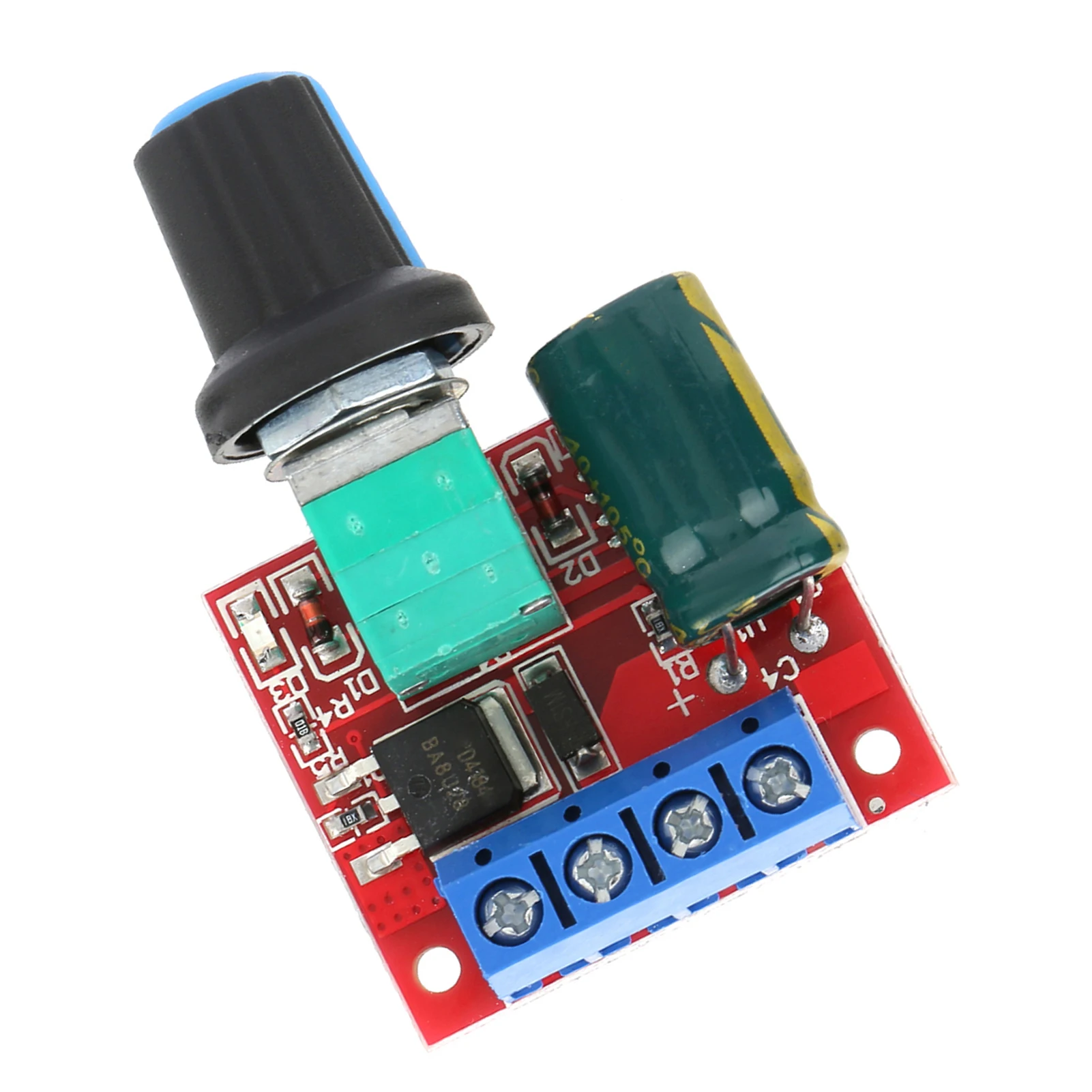 

Регулятор скорости двигателя постоянного тока PWM 5В-28В, переключатель скорости 5А, модуль управления яркостью светодиодов