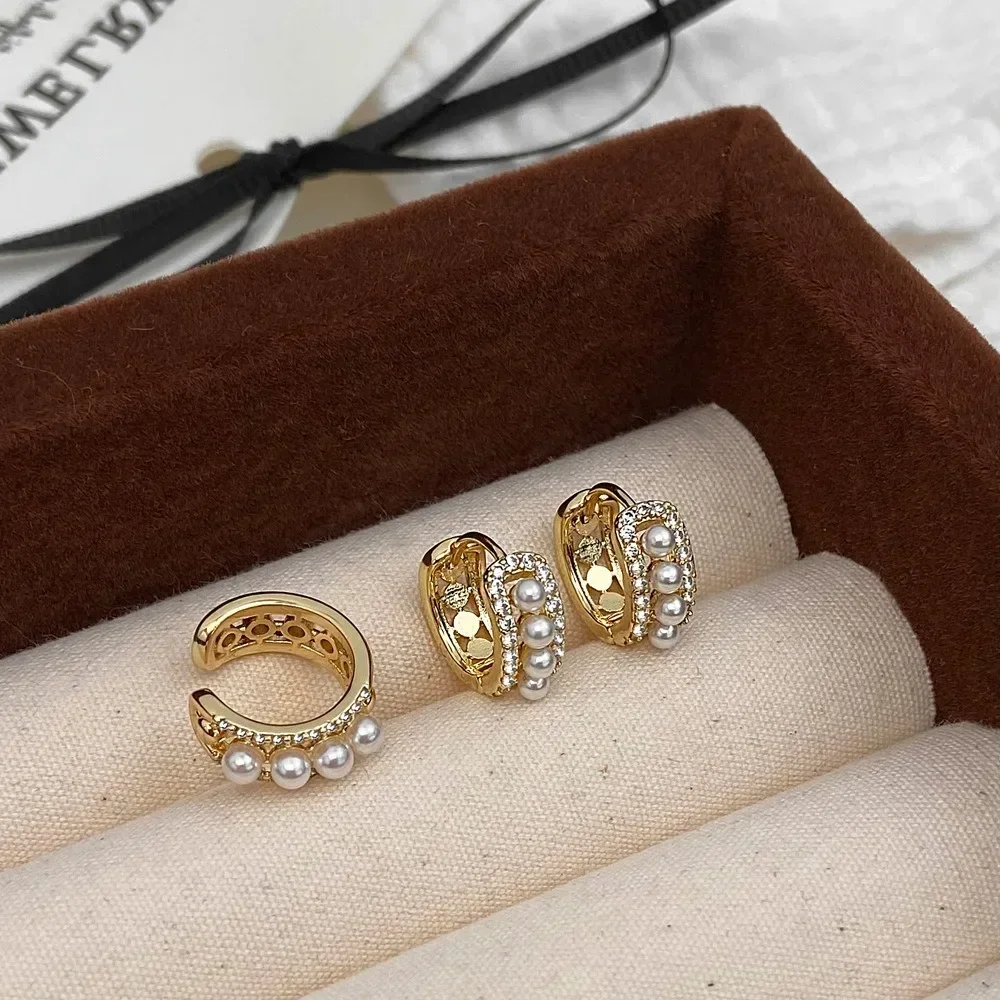 Элегантные Круглые Серьги-капли С Жемчугом В Форме Ракушки Золотые/серебряные