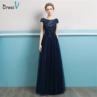 dressv womens evening dress new sequins lace backless bow knot belt solid patchwork elegant laxuary long dresses for evening
