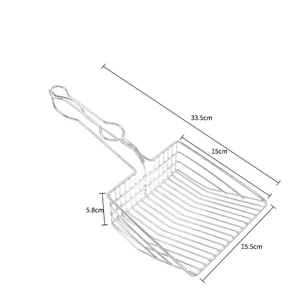

Металлический ковш для питомцев, лопатка для котят, большой размер, ручка, инструмент для чистки, товары для домашних животных