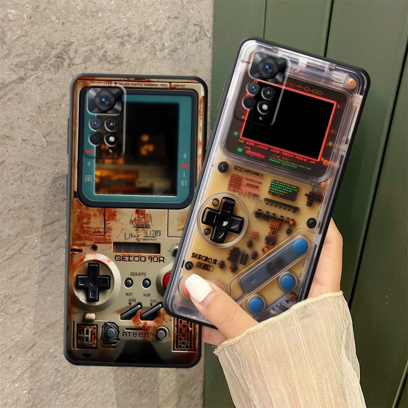 Чехол для телефона в стиле ретро с игровой консолью Xiaomi Redmi 10A 10C A2 A1 Plus 13C 9C 10 A4 9 9A Note