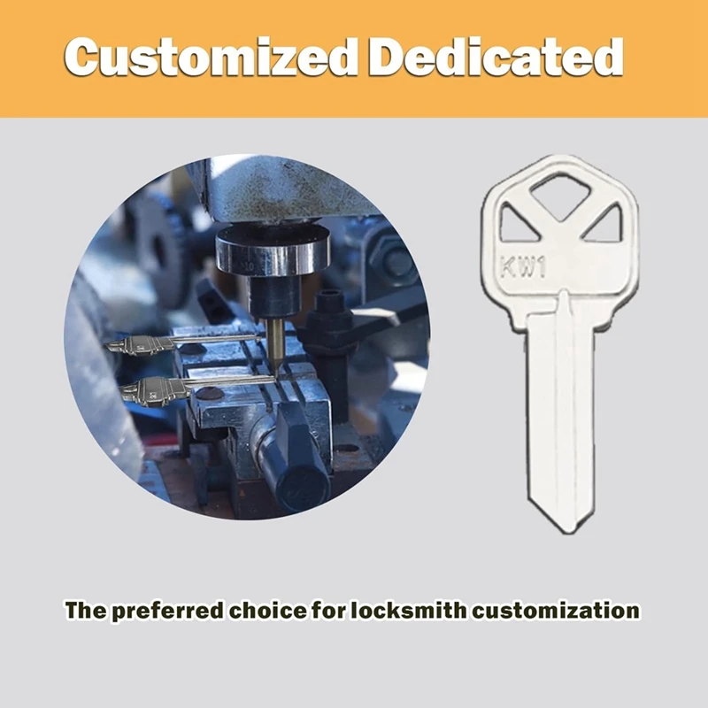 Латунные пустые заготовки для ключей GTBL KW1 100 упаковок необработанных пустых