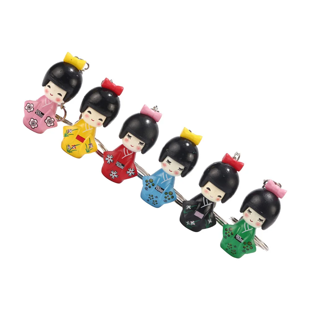 

Wallet Japanese Style Key Decor Kimono Pendant Small Decorative Keychain Schoolbag Pendants