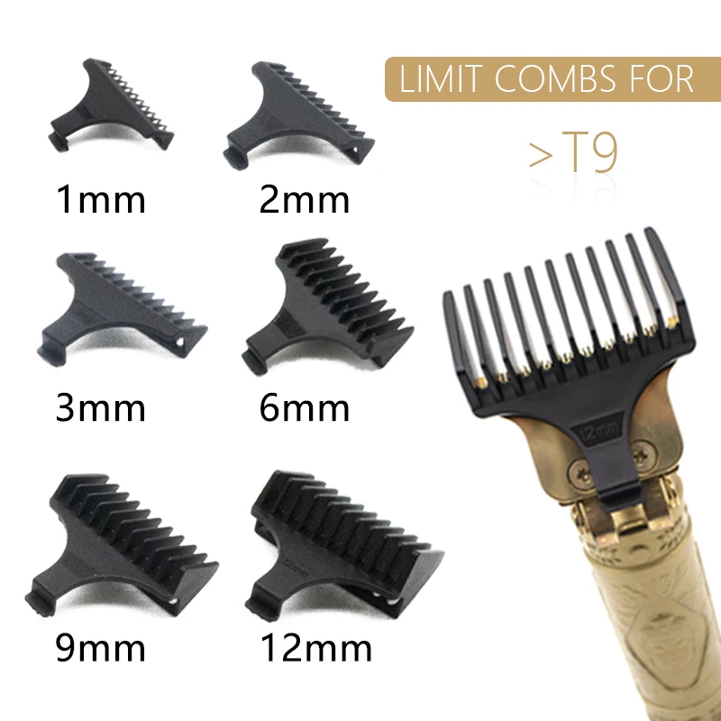 for T9 1/2/3/6/9/12 mm Professional Hair Trimmer Limit Comb 