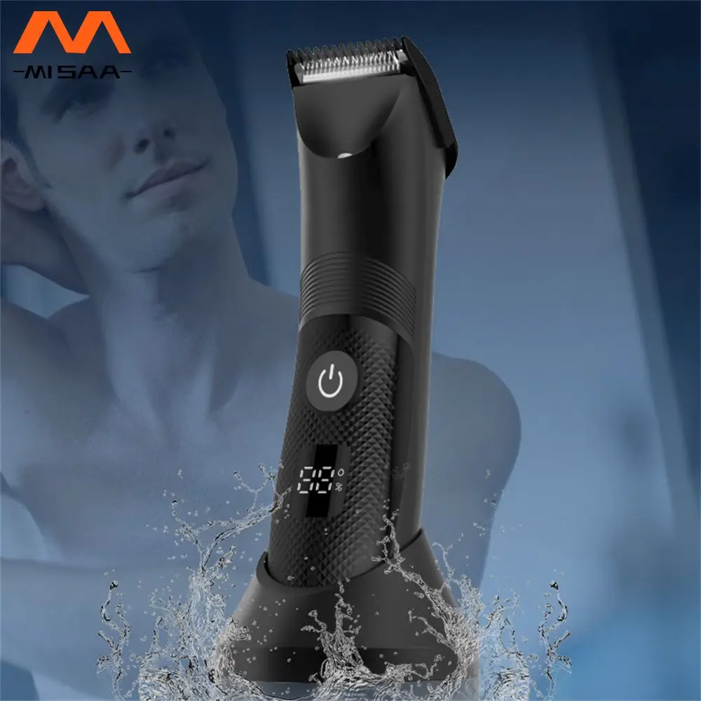

Hair Clipper Multifunctional Waterproof Liquid Crystal Display Usb Charging Personal Health Care Shaving Device Electric Pusher