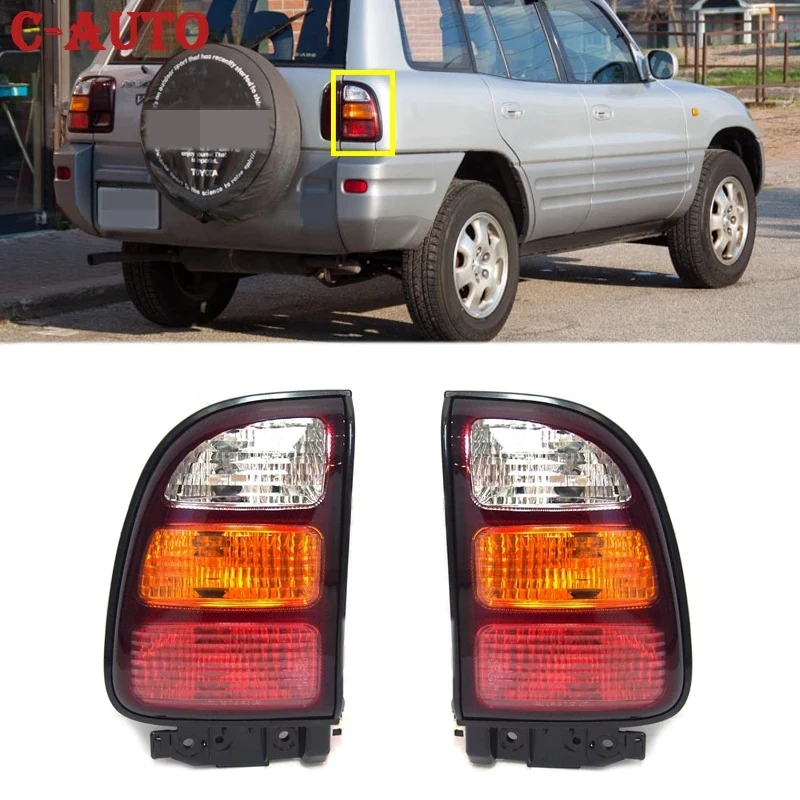 

1 Pair Car Taillight Brake Lamp Rear Turn Signal Light For Toyota Rav4 Rav-4 1998 1999