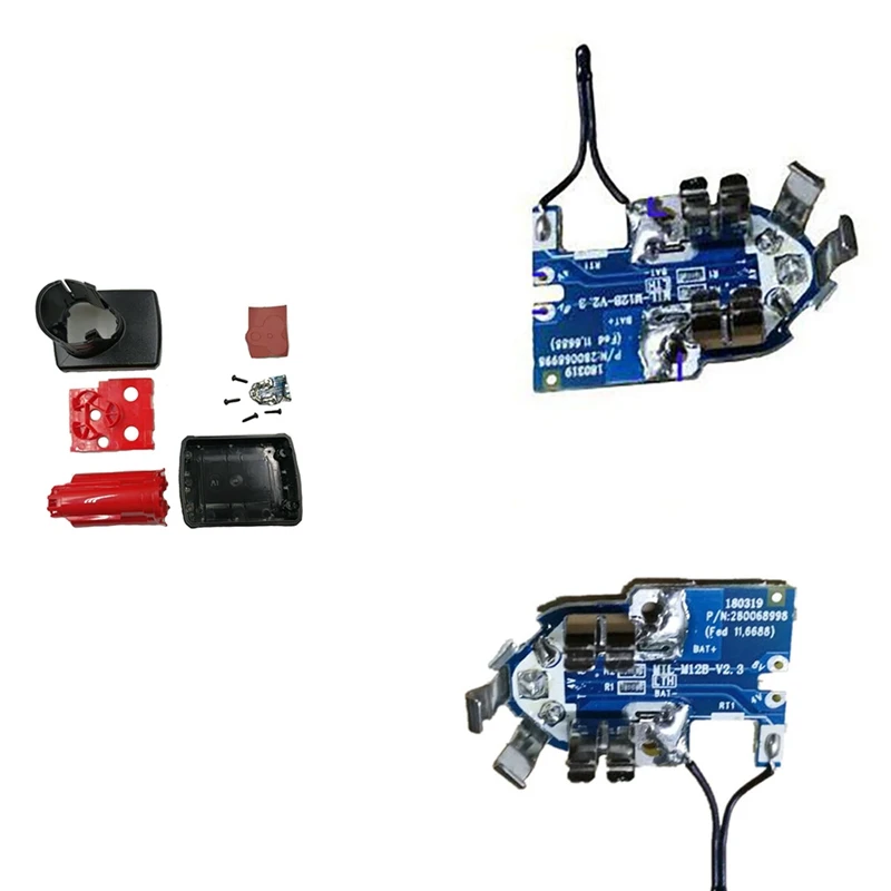 

M12 Li-Ion Battery Plastic Case Protection Circuit Board For 12V 48-11-2411 18650 Li-Ion Battery