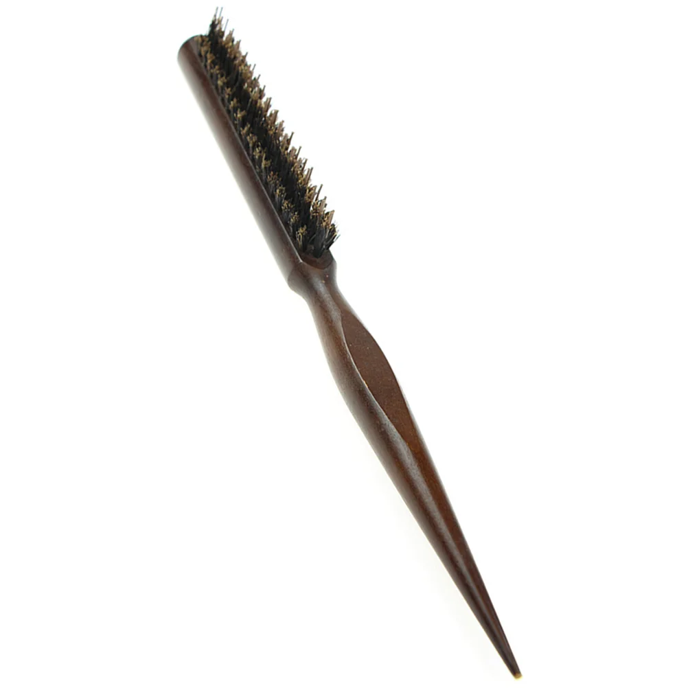 

Brush Hair Comb Hairbrush Wooden Tail Handle Styling Teasing Salon Clean Hairdressing Brushes Soft Handled Cutting Control Beard