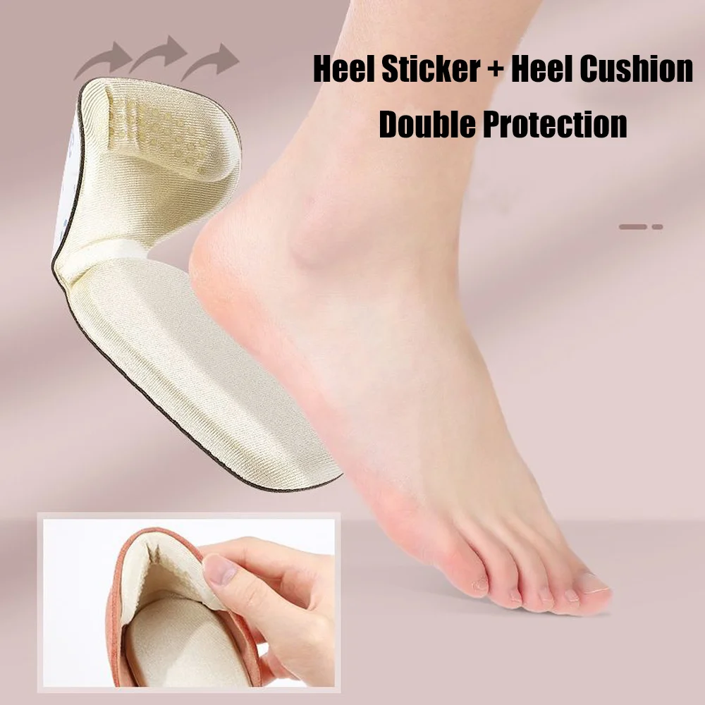 

Anti Pain Heel Pad Sponge Foot Cushion Soft Shoe Insoles High Heels Inserts Padding for Cushions Feet Pads Inner Soles Back Slip