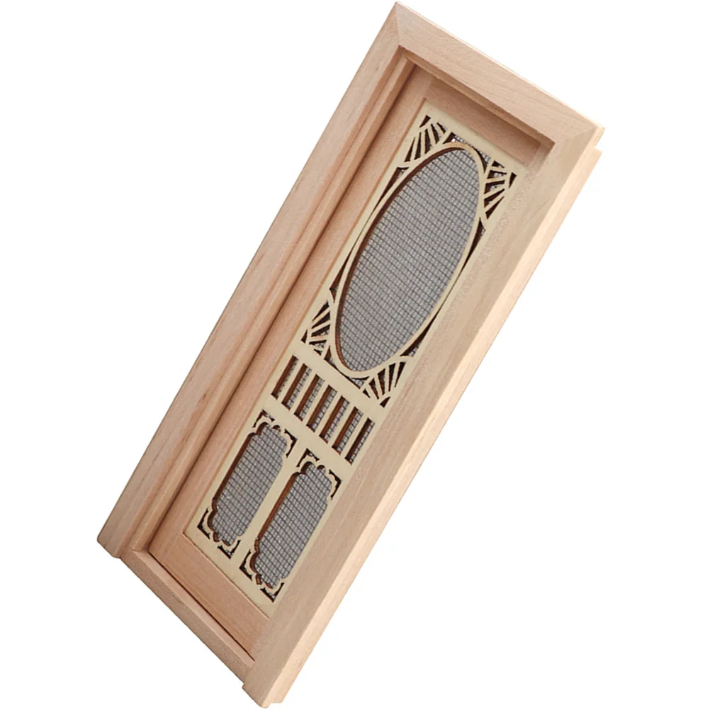 

Door House Wooden Dollhouseminiature Miniaccessories Tiny Toddler Simulationkits Accessory 1 12 Fairychristmas Exterior Wood