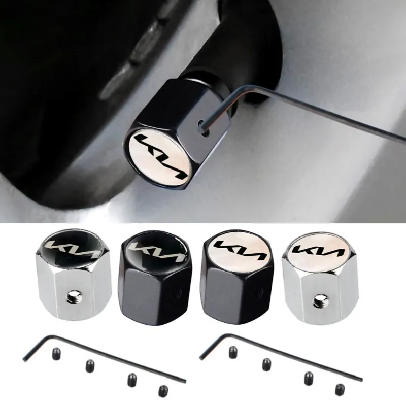 

Колпачки для клапанов автомобильных колесных дисков, противоугонная Крышка для KIA Rio Soul Seltos Forte K3 Soul Niro Sorento Stinger Sportage, аксессуары