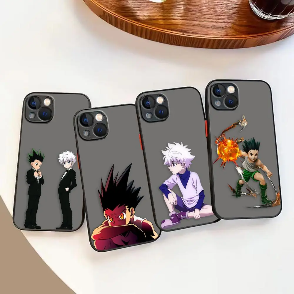 

Matte Phone Case for iPhone 14 13 11 12 MINI Pro XS Max XR X 7 8 SE 2022 2020 6 6S Plus Case Funda Anime Lillua Hunter X Hunters