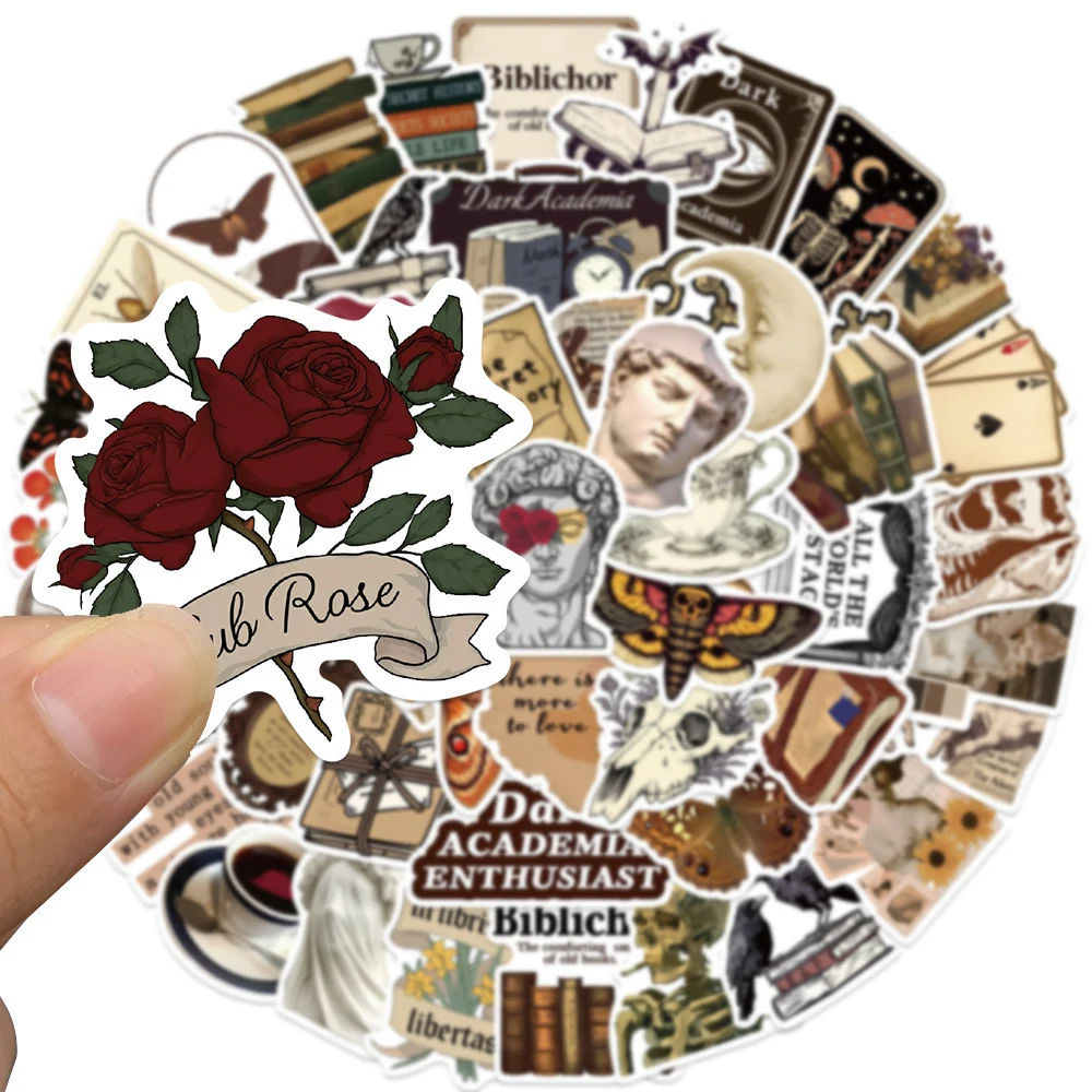 10/30/50 шт. Темные академические наклейки с граффити Ретро Эстетические Украшения