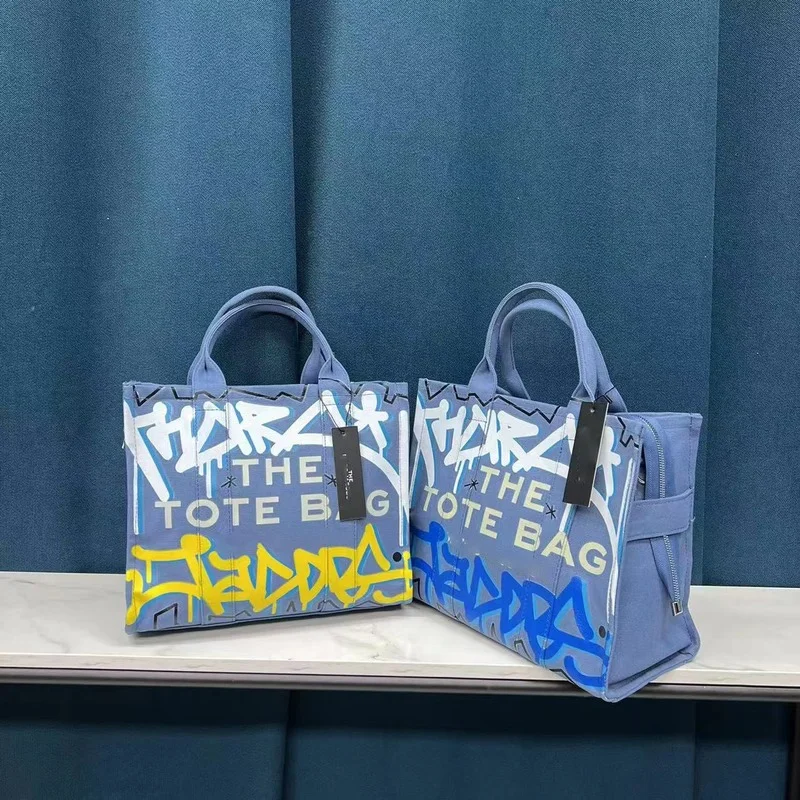 

Graffiti Canvas Women's Shoulder Bags 2022 New Large Capacity Crossbody Bag FashionTop-Handle Clutches Travel Portable Storage