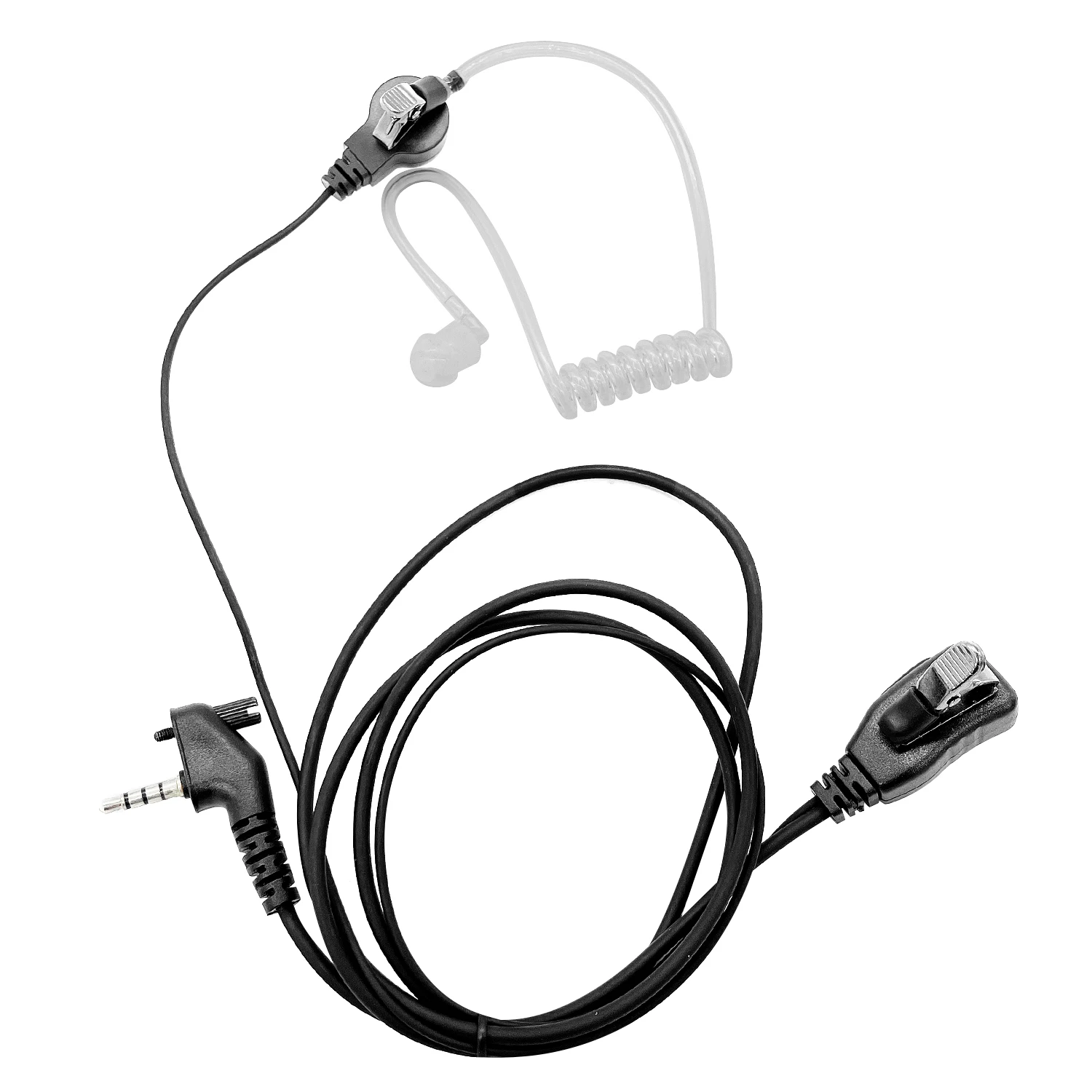 Covert Acoustic Tube Bodyguard Earpiece Headset with Microphone for Yaesu Vertex Radio VX-231